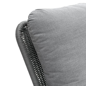 Contemporary Minimalist Wicker Rocking Chair With Soft Cushions And Durable Wooden Frame