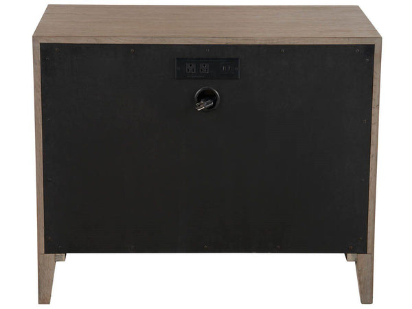Modern - Cove Drawer Nightstand - Dark Brown