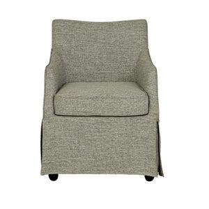 London - Upholstered Skirted Dining Arm Chair