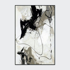 Chaos II - Painting Art By Buddy Whitlock - Black / White