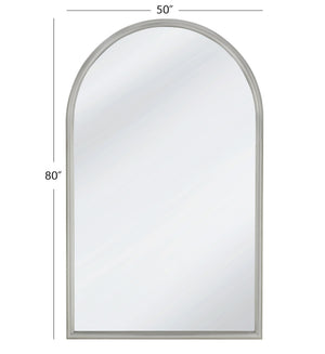 Malia - Floor Mirror - Pearl Silver