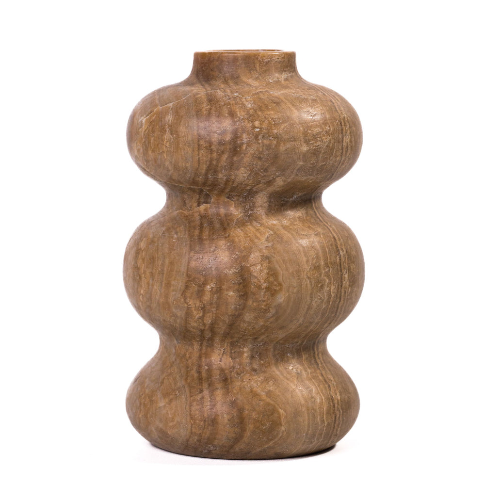 Marble Swell Vase - Dark Onyx