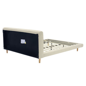 Chunky - California King Bed Frame - Beige