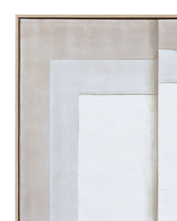 Fold II Canvas Art - Natural