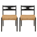 Dining Side Chairs, Indoor Outdoor Armless Chair (Set of 2)