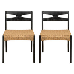 Dining Side Chairs, Indoor Outdoor Armless Chair (Set of 2)