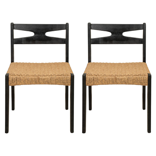 Dining Side Chairs, Indoor Outdoor Armless Chair (Set of 2)