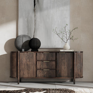 Redford - 2 Door 3 Drawer Buffet - Bark Brown