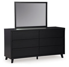 Danziar - Dresser And Mirror - Black