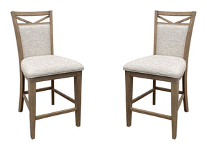 Americana Modern Dining - Upholstered Counter Chair (Set of 2) - Cotton
