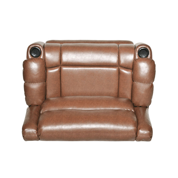 Tufted Design Wide Manual Recliner Chair
