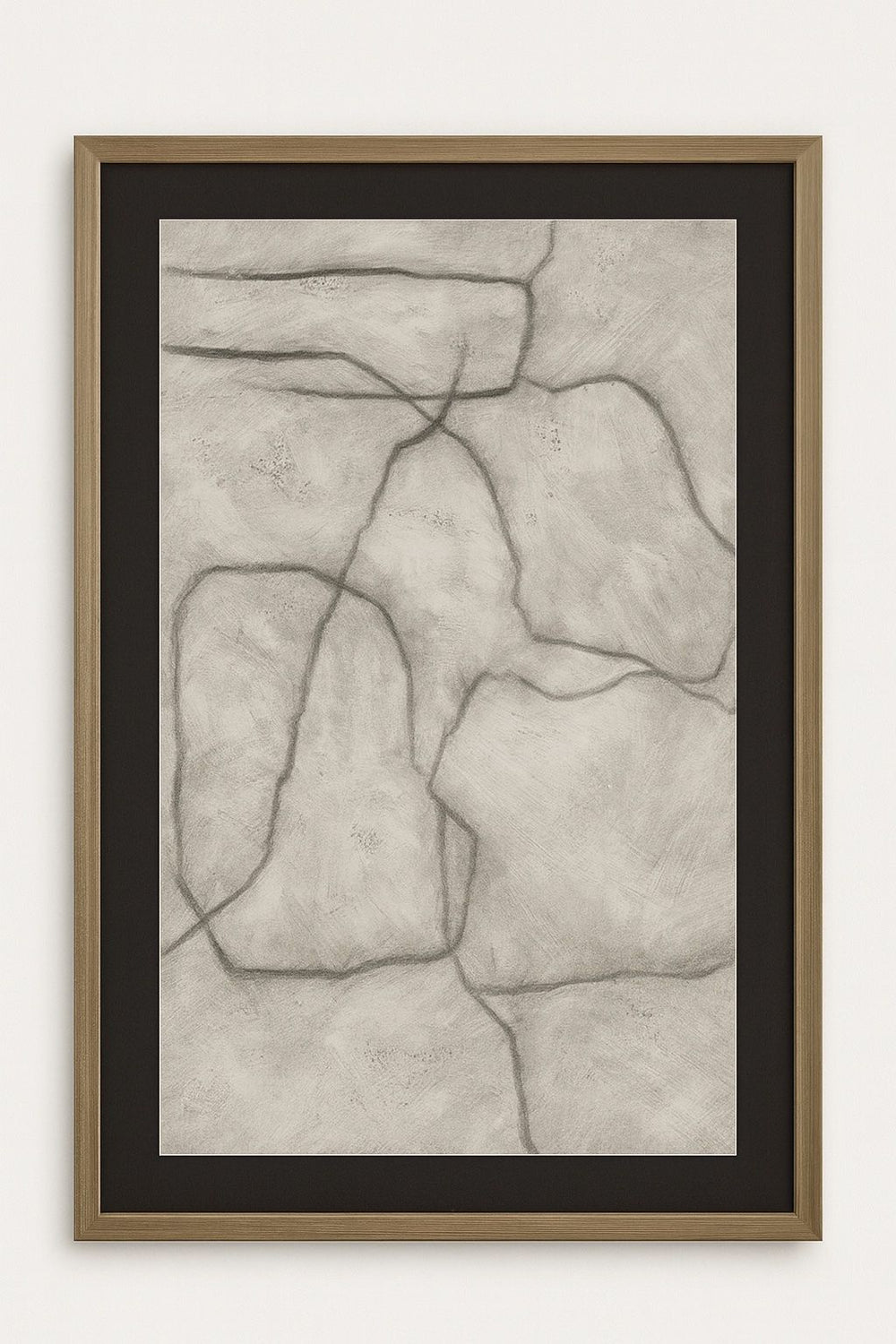 Conversations In The Present Framed Print - Gray / Off White