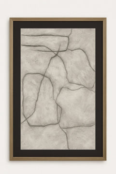 Conversations In The Present Framed Print - Gray / Off White