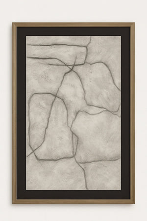 Conversations In The Present Framed Print - Gray / Off White