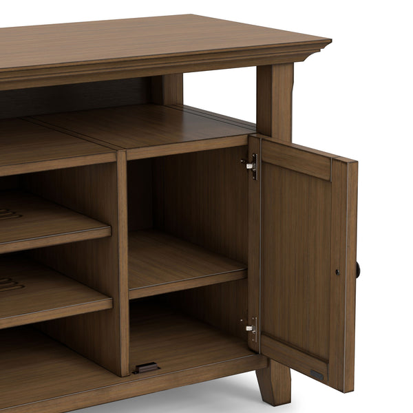 Amherst - TV Media Stand - Rustic Natural Aged Brown