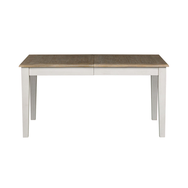 Summerville - Rectangular Leg Table - Soft White Wash / Wirebrushed Gray