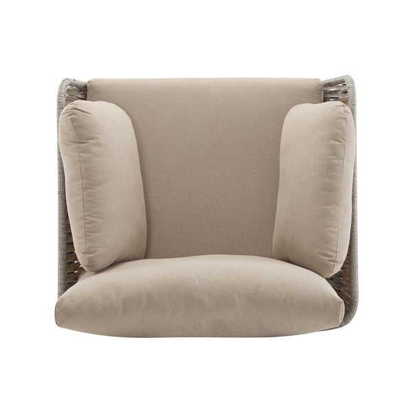 Rope Lounge Chair With Cushions For Modern Spaces