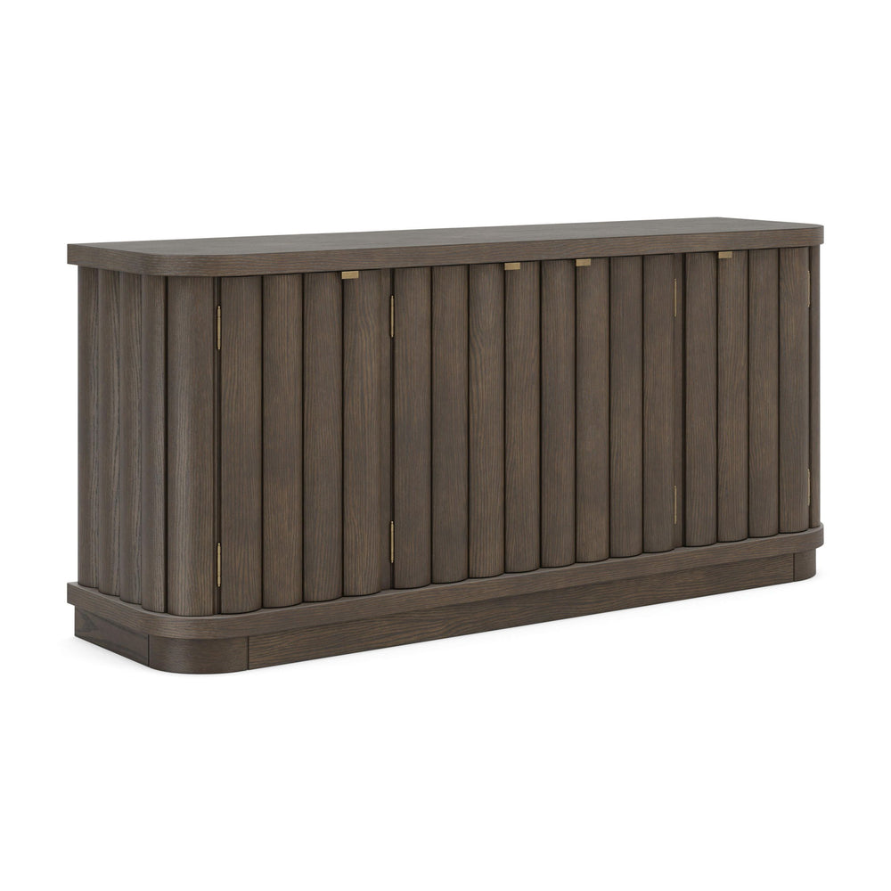 Darimore - Extra Large TV Stand - Burnished Brown