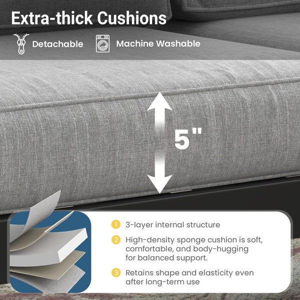 Outdoor Patio Set, All-Weather With Thick Cushions