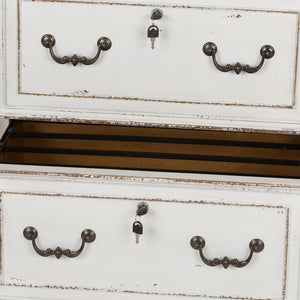 Magnolia Manor - Jr Executive Media Lateral File - Antique White