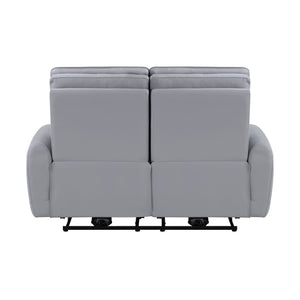 Jeromie - Power Motion Loveseat With USB Port - Gray