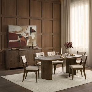 Estelle - Oval Dining Table - Soft Cocoa