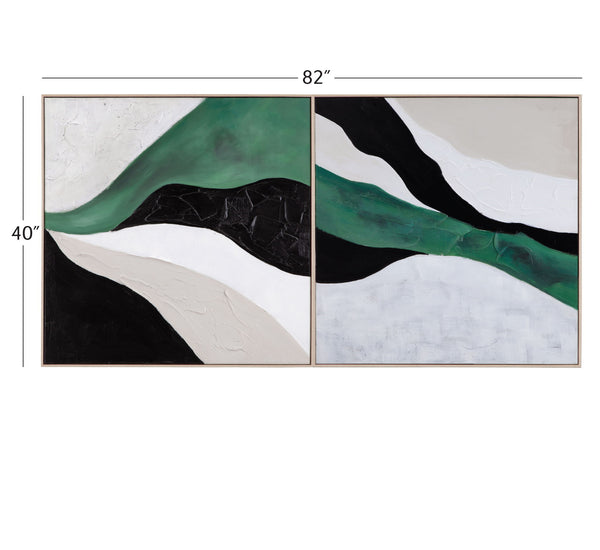 Illuminate Canvas Art (Set of 2) - White