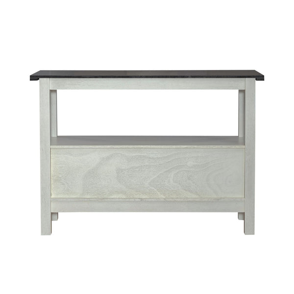 Brook Bay - Sideboard - Textured White / Carbon Gray