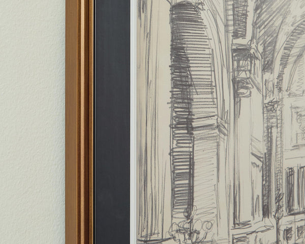 Downyard - Wall Art Set (Set of 2) - Black / Beige