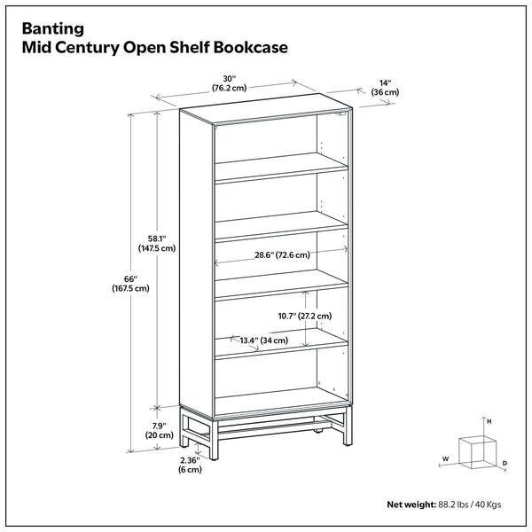 Banting - Mid Century Bookcase, Handcrafted