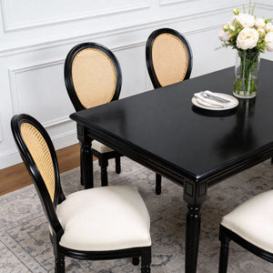 French Country Dining Chairs With Round Back (Set of 2)
