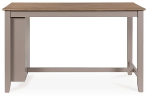 Harperfeld - 5 Pc. - Dining Table And 4 Barstools - Natural / Gray
