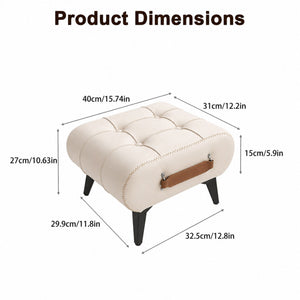 Minimalist Footstool With Hidden Storage