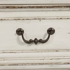 Magnolia Manor - 3 Drawer Bedside Chest With Charging Station - Antique White