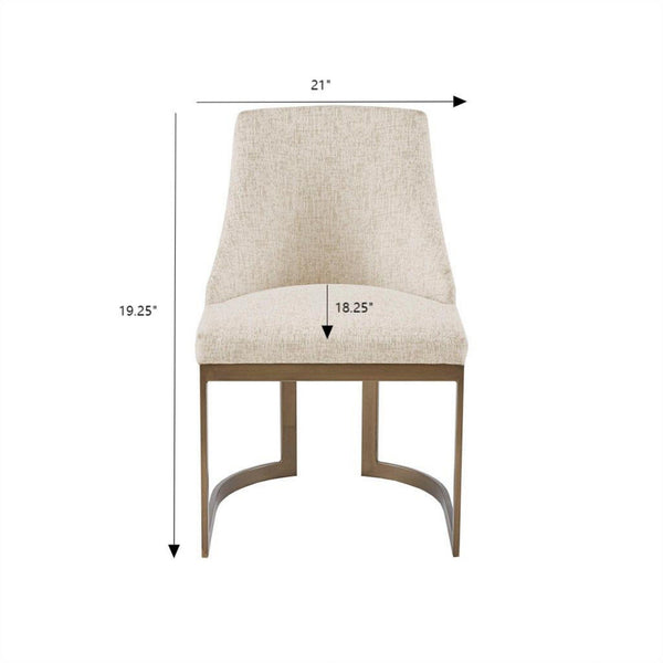 Contemporary Modern Accent Dining Chairs (Set of 2)