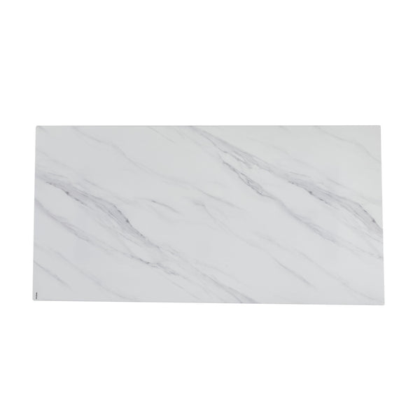 Rectangular Dining Table - Gray / White