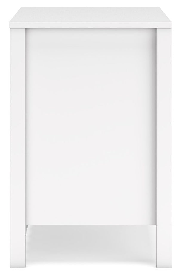 Hallityn - Two Drawer Night Stand - White