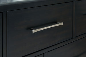 Rowanbeck - Dresser And Mirror - Black