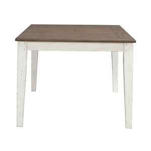Al Fresco - Rectangular Leg Table - Graphite & Whitestone