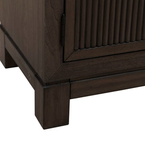 Modern Edge - Bedside Chest With Charging Station - Brown