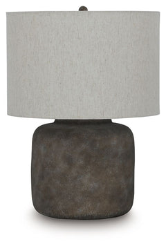 Zandophen - Metal Table Lamp - Antique Gray