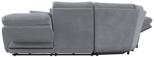 Majesty - Deep Seating Power Reclining Sectional And Ottoman
