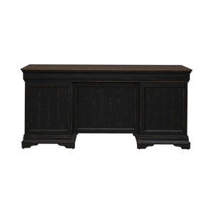 Meritage - Jr Executive Desk - Aged Charcoal