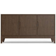 Harper - 3 Door Sideboard Buffet / Storage Cabinet - Walnut Brown