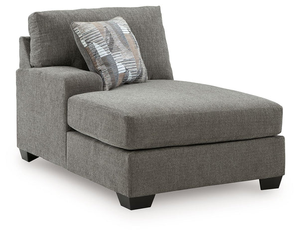 Clarington - 2 Pc. - 3-Piece Sectional And Oversized Ottoman - Greystone