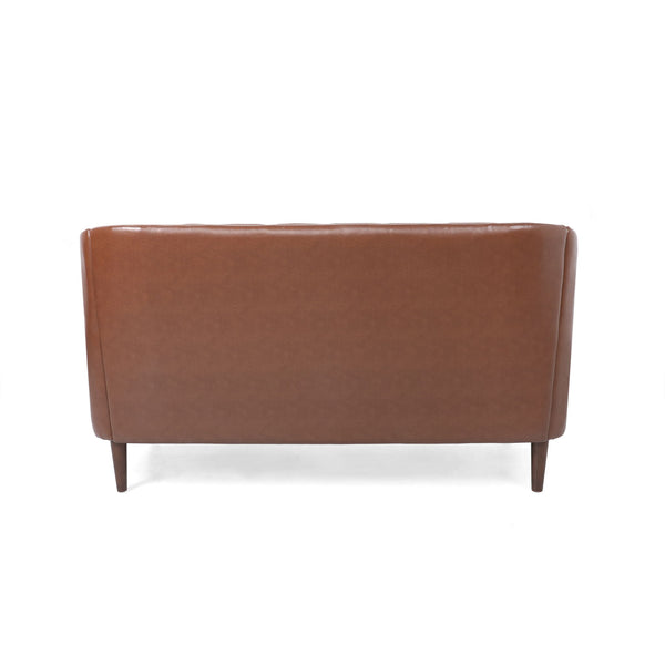 Sophisticated Loveseat With Diamond Stitched Detailing