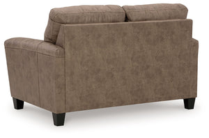 Navi - 3 Pc. - Sofa, Loveseat, Rocker Recliner - Fossil