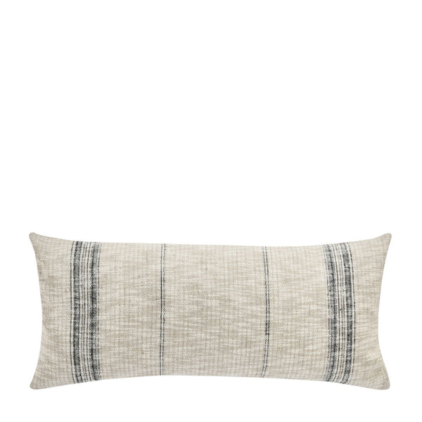 Ria - 36" x 16" Pillow - Natural / Black
