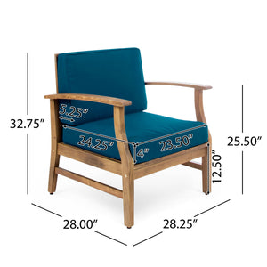 Perla - Contemporary Club Chair With Water Resistant Cushionі