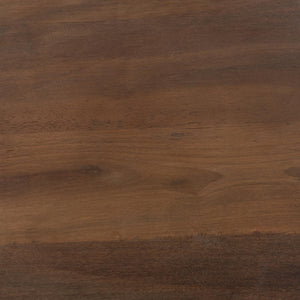Amira - Large Round Accent Table - Dark Brown